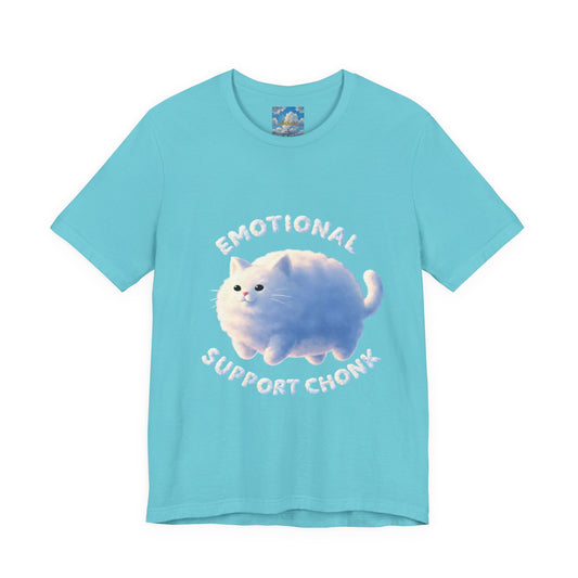 Emotional Support Chonk Cat Tee - Cute Comfort Graphic T-Shirt
